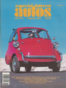 SPECIAL-INTEREST AUTOS 1982 AUG #70 - ISETTA, SEDANET,Roadmaster Sedanet